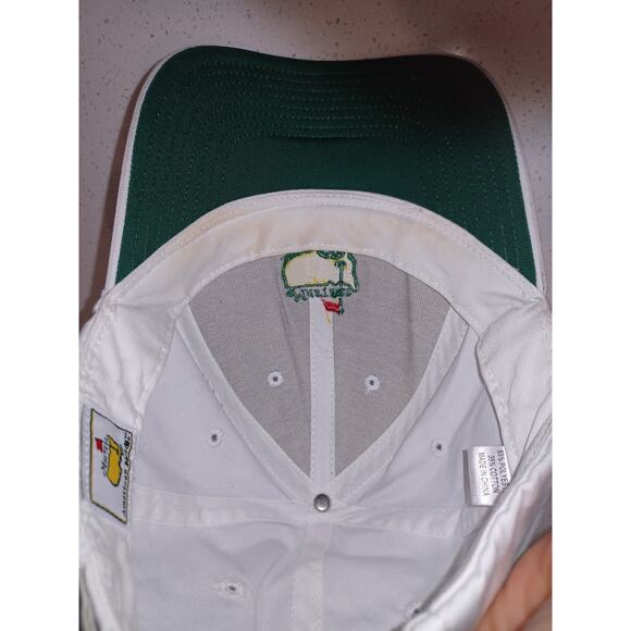 Vintage The Masters Golf Hat Leather Strap back - Picture 6 of 8